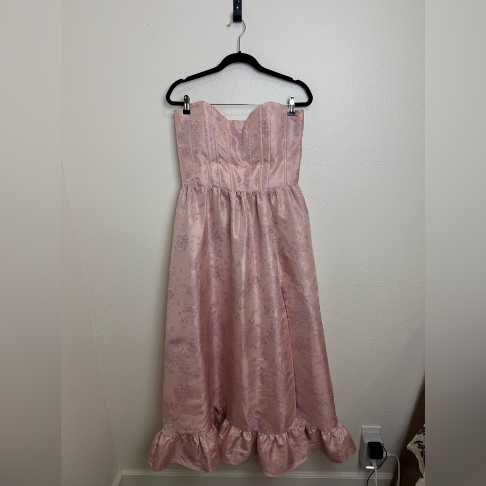 V Chapman Charlotte Corset Dress Orchid Haze Windsor Strapless Size 12 - Picture 9 of 14